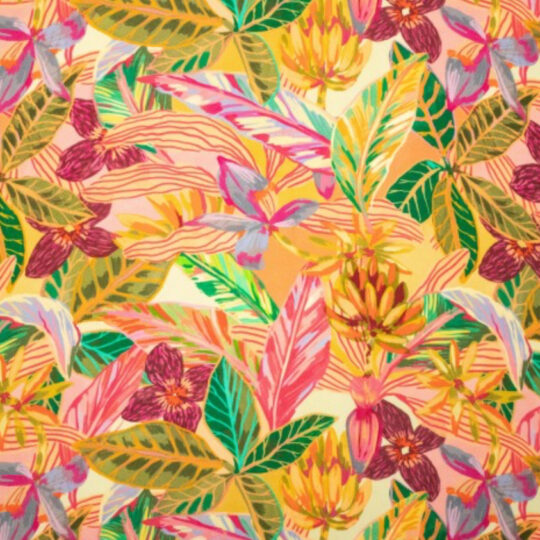 Viscose print bloemen