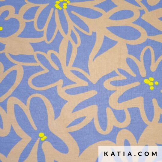 Jersey viscose print lila